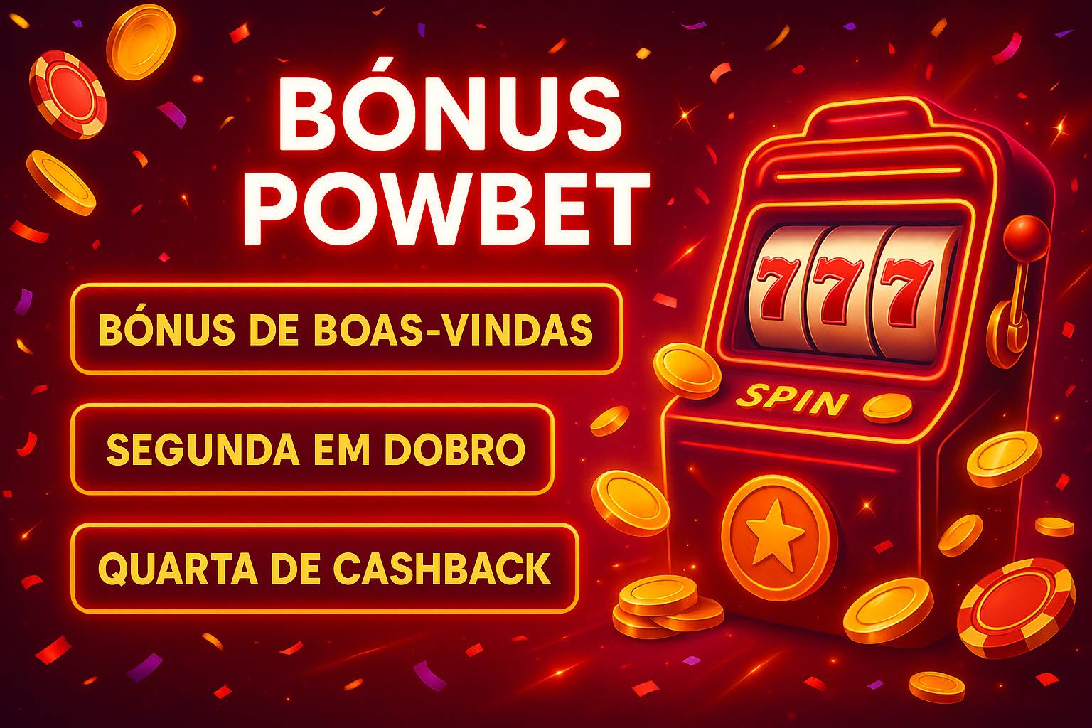 O bônus promocional POWBETé uma ótima maneira de começar sua aventura